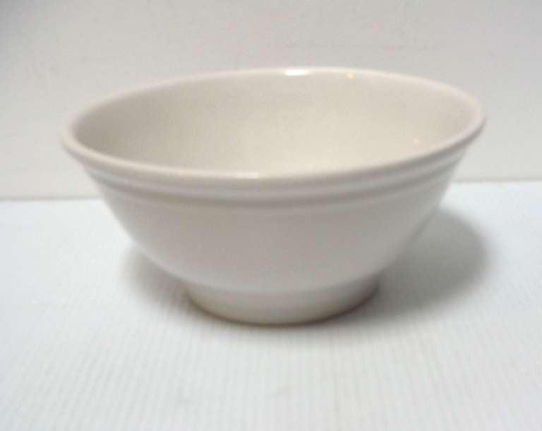 This large and durable 19th century white ironstone bowl is in great condition and has a really good look.