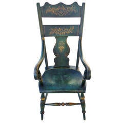 Rare 19th c. Lancaster Paint Decorated Side Chair