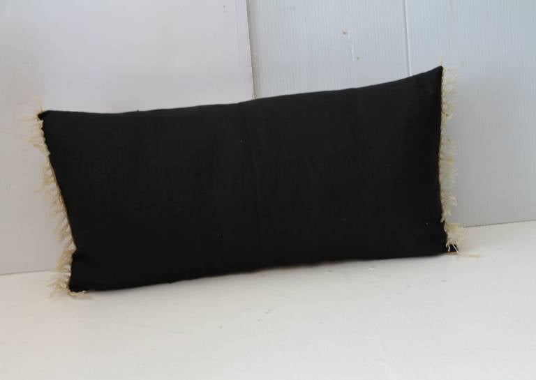Mexican-American Serape Bolster Pillow In Excellent Condition For Sale In Los Angeles, CA