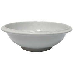 Early Large English Ironstone Serving Bowl 8