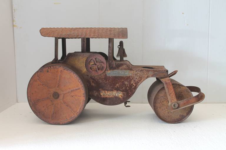 American Original Painted Keystone, Boston Tin Toy Steam Roller Truck