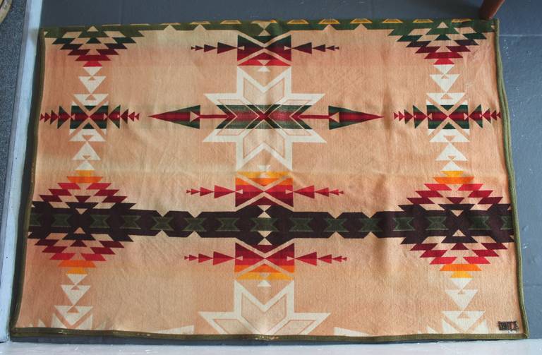 20th Century Rare Pendleton Indian Design or Star Cayuse Camp Blanket