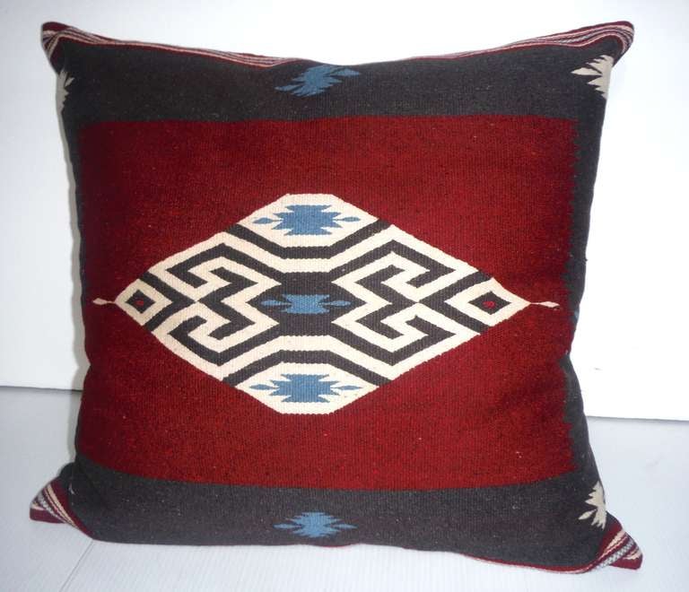 American Large Eye Dazzler Indian Weaving Pillow