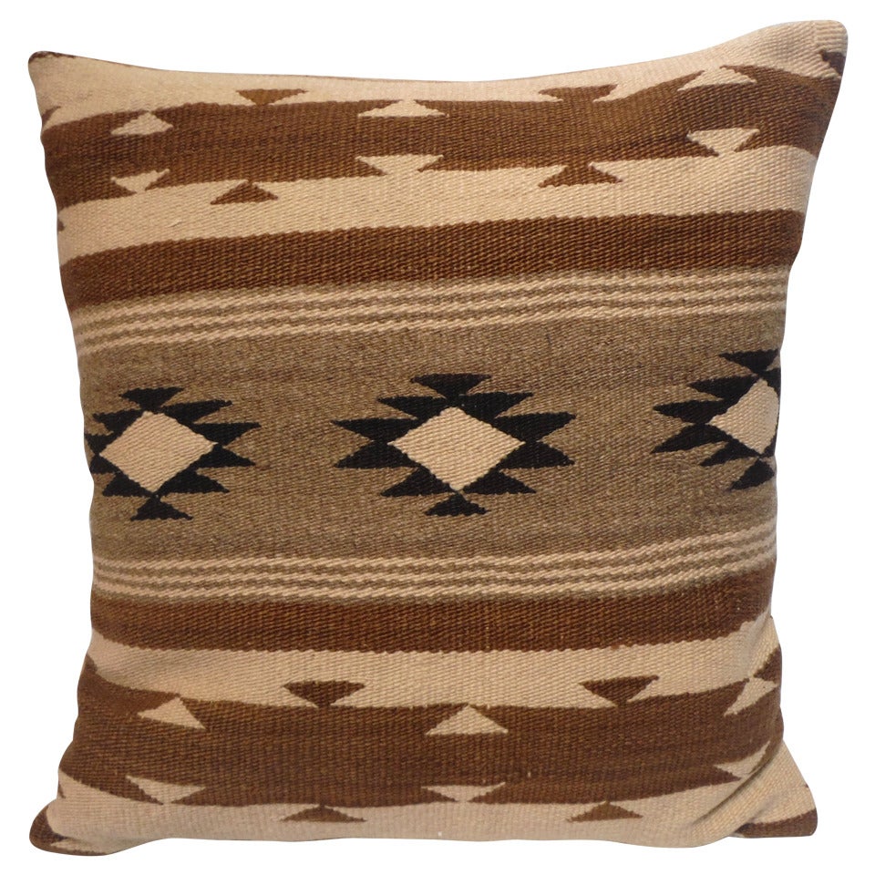 Early Navajo Indian Weaving Pillow