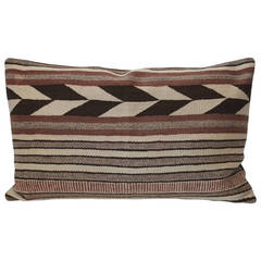 Navajo Saddle Blanket Weaving Pillow with Chevrons