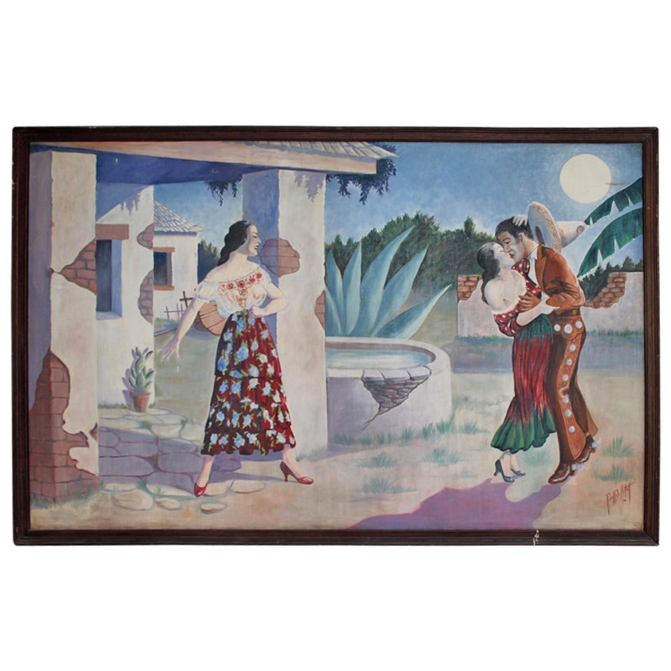 Monumental Oil Painting, Signed and Dated 1939 by Russell Dale Moffett