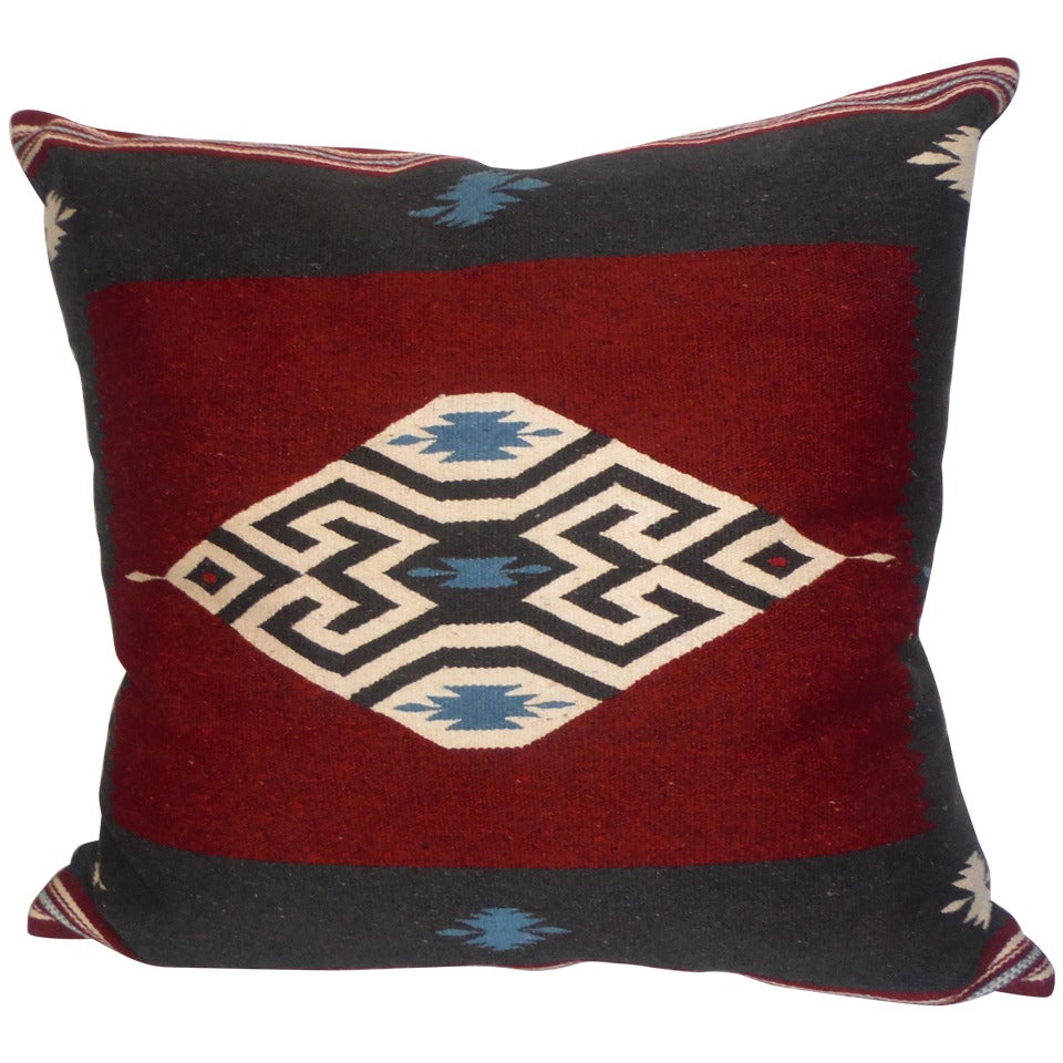 Large Eye Dazzler Indian Weaving Pillow