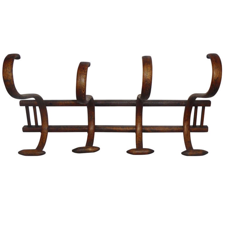 19thc Bentwood Coat and Hat Rack at 1stDibs