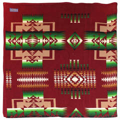 Vintage Pendleton Vibrant Indian Design Blanket