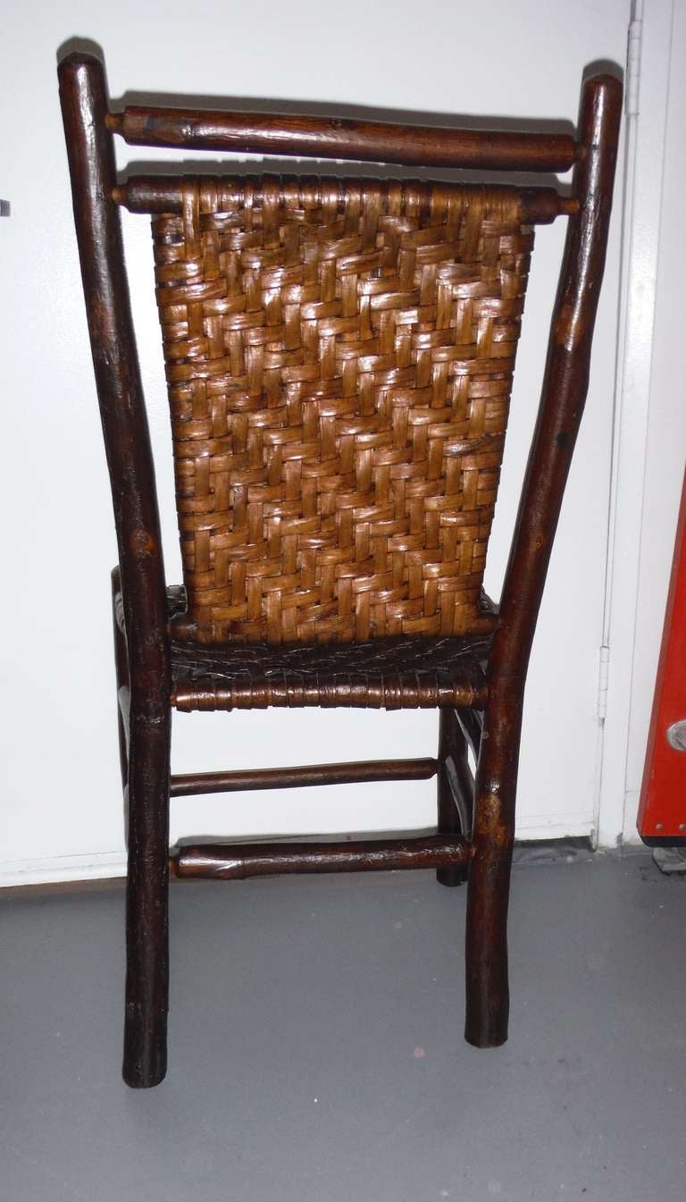 Fantastic Signed Old Hickory Side Chair In Excellent Condition For Sale In Los Angeles, CA