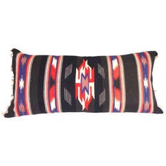 Chimayo Mexican American Indian Weaving Bolster Pillow