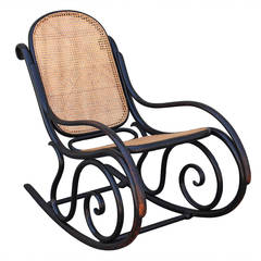 Fantastic Signed Thonet Bentwood Rocking Chair