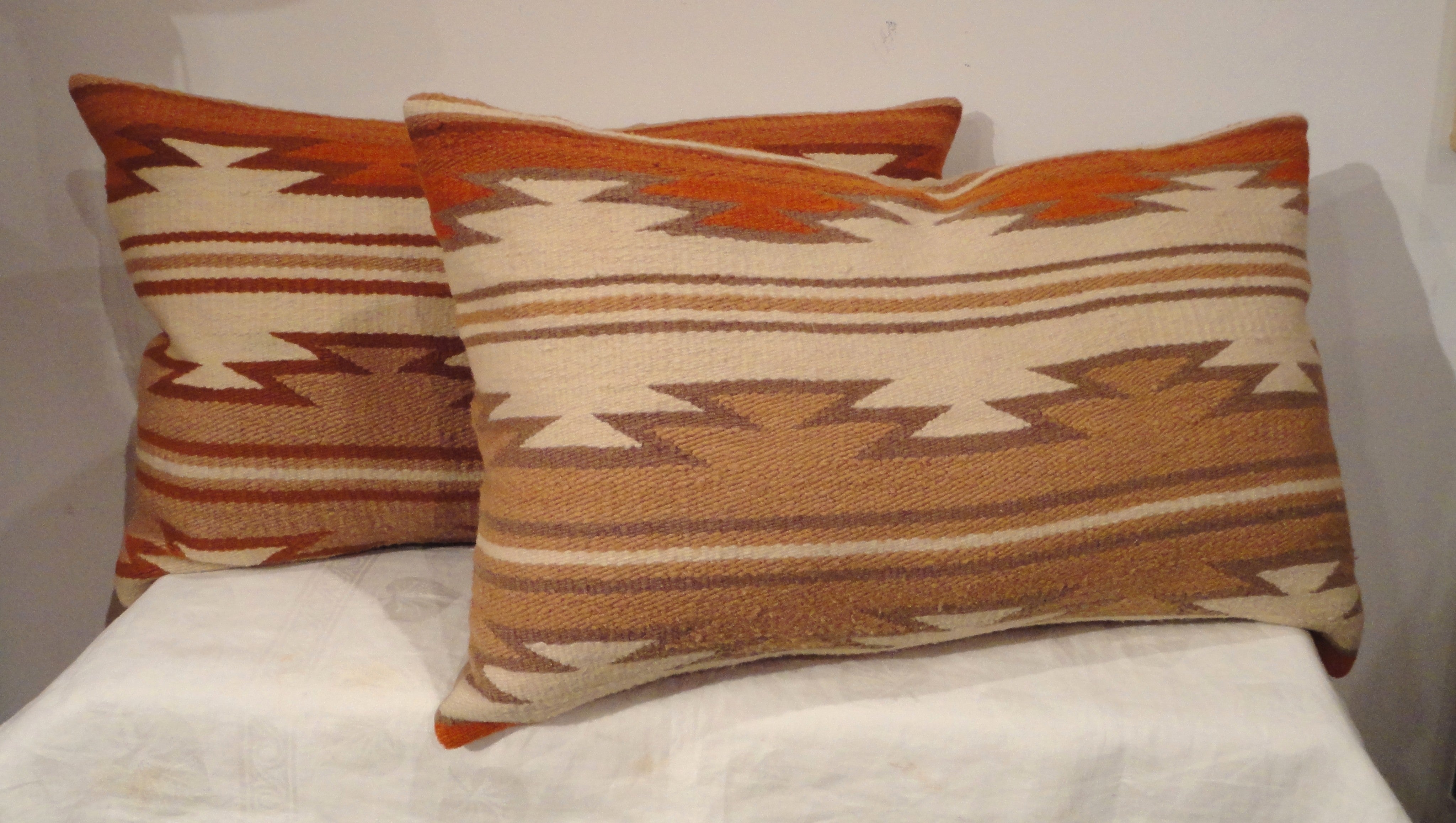  Navajo Indian  Saddle Blanket Weaving Pillows