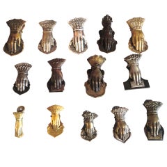 Collection of 15 19th Century Letter Clip Holders from New England