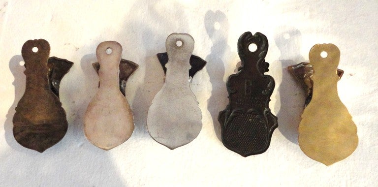 Victorian Collection of 15 19th Century Letter Clip Holders from New England