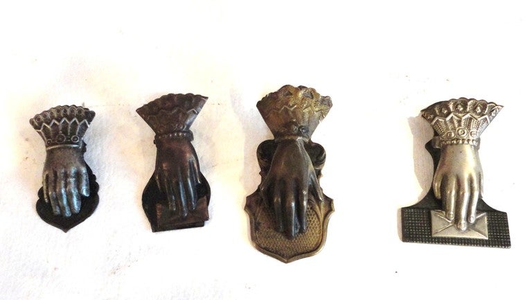 American Collection of 15 19th Century Letter Clip Holders from New England
