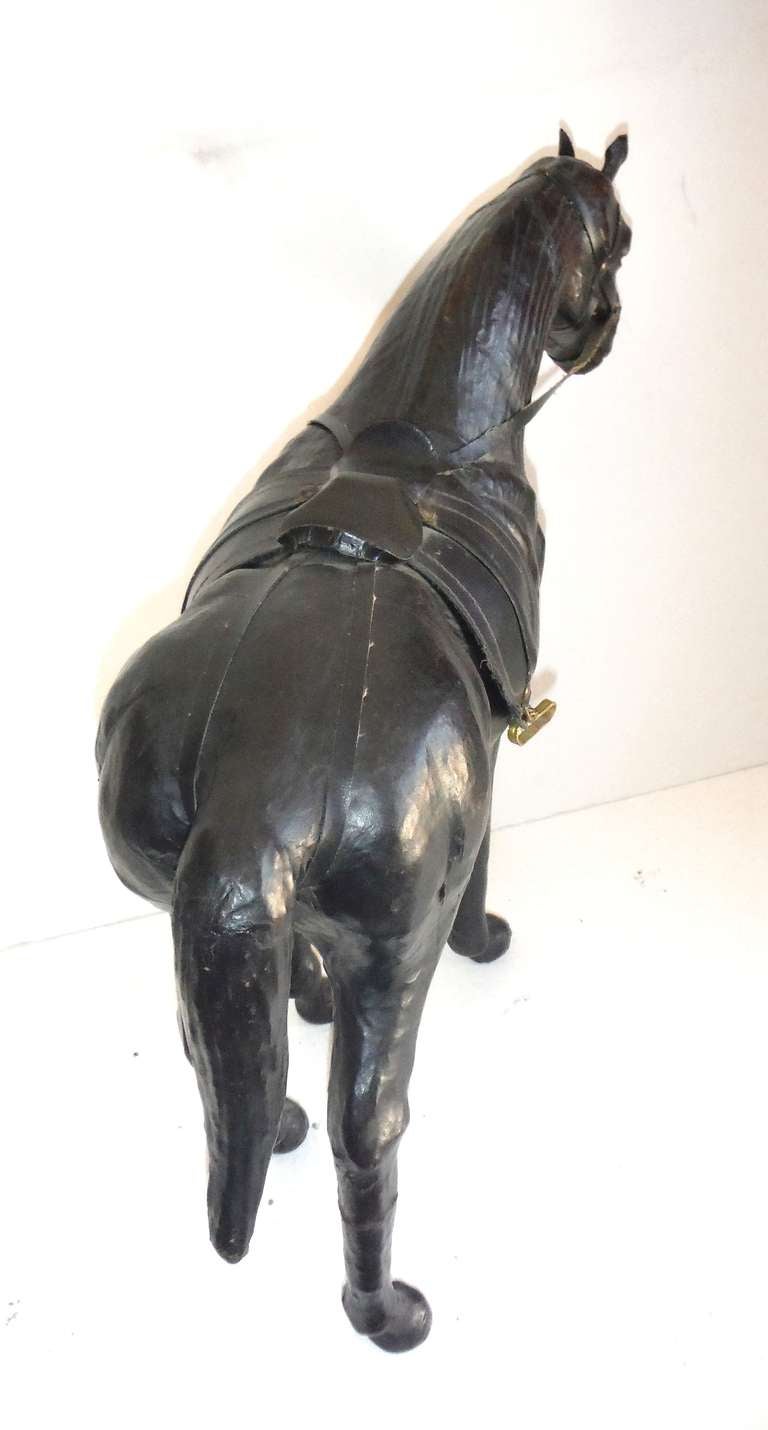 leather horse figurine