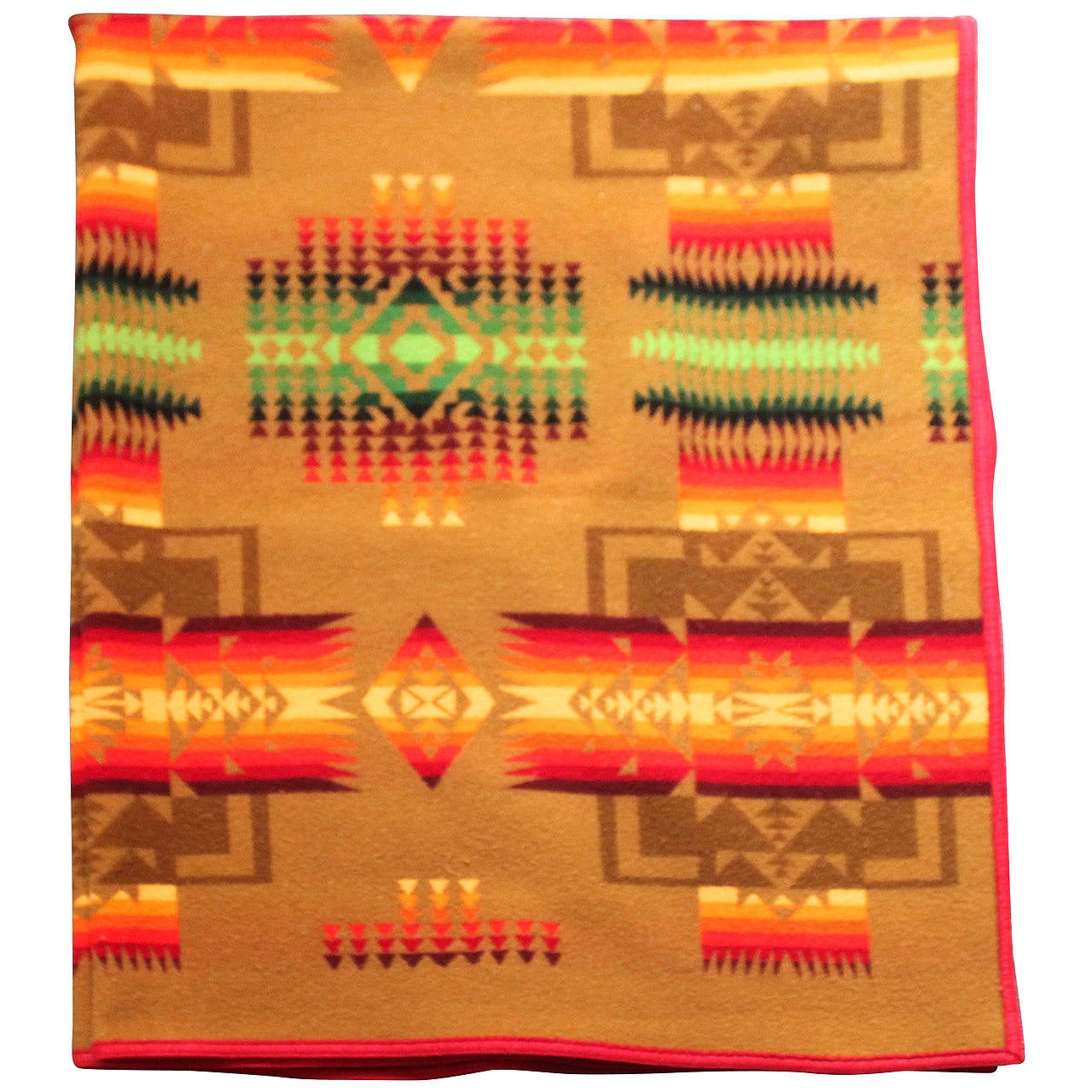 Pendleton Wool Indian Design Camp Blanket at 1stdibs