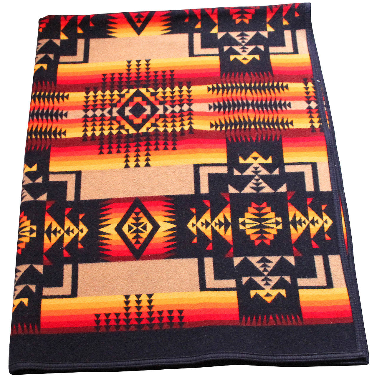 Pendleton Wool Indian Design Camp Blanket at 1stdibs