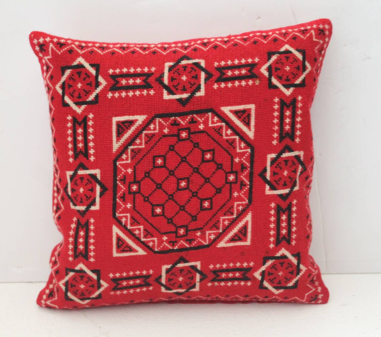 Mexican Handwoven Bandana Pillow For Sale at 1stdibs