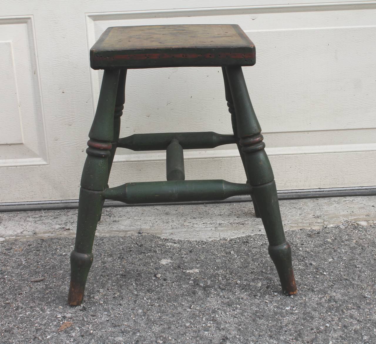 19th Century Fry's Cocoa Advertising Bench in Original Paint 1