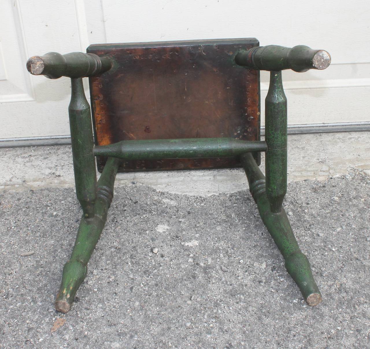 19th Century Fry's Cocoa Advertising Bench in Original Paint 2