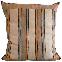 Rare & Early Navajo  Indian Saddle Blanket Weaving Pillow