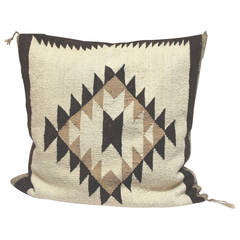 Large Navajo Indian Weaving Saddle Blanket Pillow