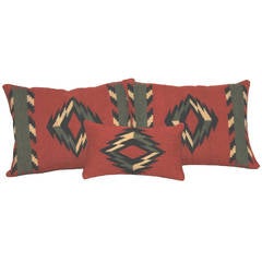 Navajo Indian Weaving Pillows, a Group of Three