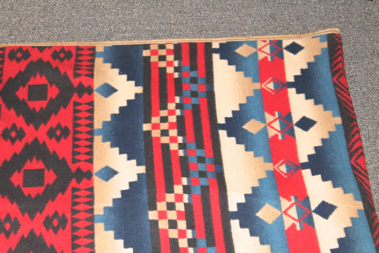 American Rare Patriotic Beacon, Indian Design Camp Blanket
