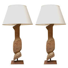 Pair of Large Balustrade Lamps