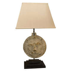 English Lion Lamp, Circa 1840