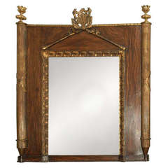 French Giltwood and Faux Bois Mirror, circa 1820 9