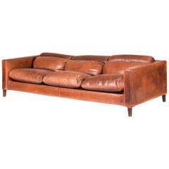 Italian Buffalo Leather Sofa