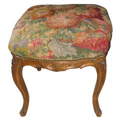 Antique French Tapestry Stool