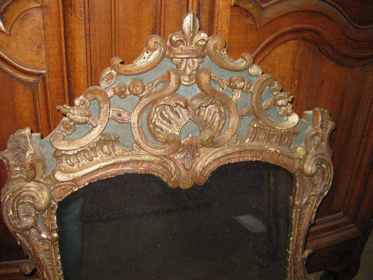 19th Century French Mirror In Fair Condition For Sale In Santa Rosa, CA