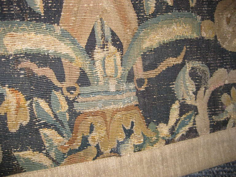 17th Century Tapestry Fragment Table Runner For Sale 3