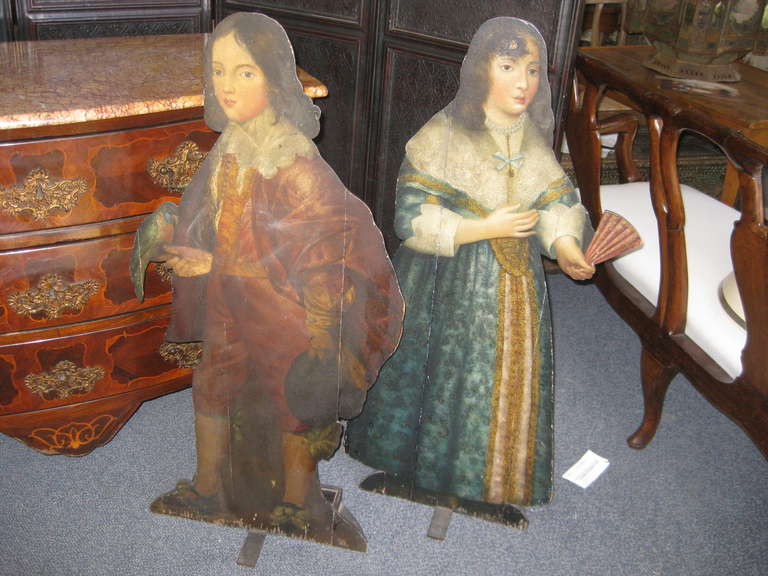 Pair of 19th Century English Dummy Boards In Good Condition For Sale In Santa Rosa, CA