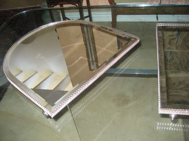 Beautiful Three Part Mirrored Plateau For Sale 1