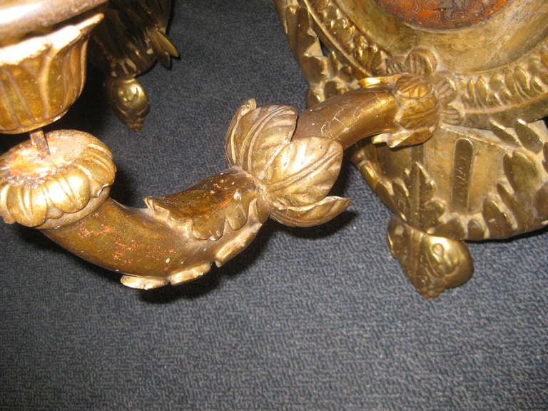 Pair of Monumental Wall Sconce Torcheres For Sale 3