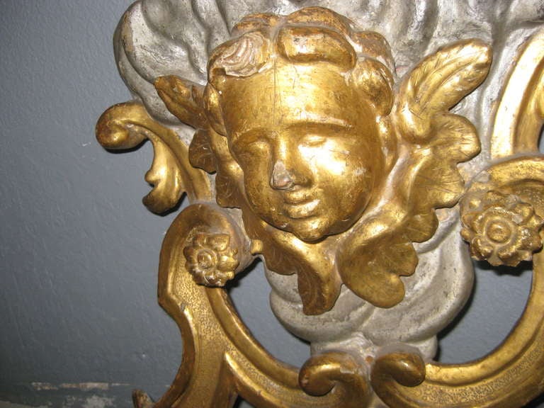 Cherub Fragment Wall Decoration In Good Condition For Sale In Santa Rosa, CA