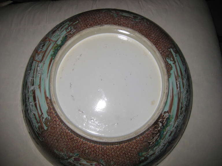 Important Chinese Export Punch Bowl For Sale 4