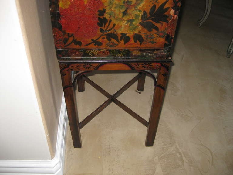 19th Century Charming Painted  Desk on Stand For Sale