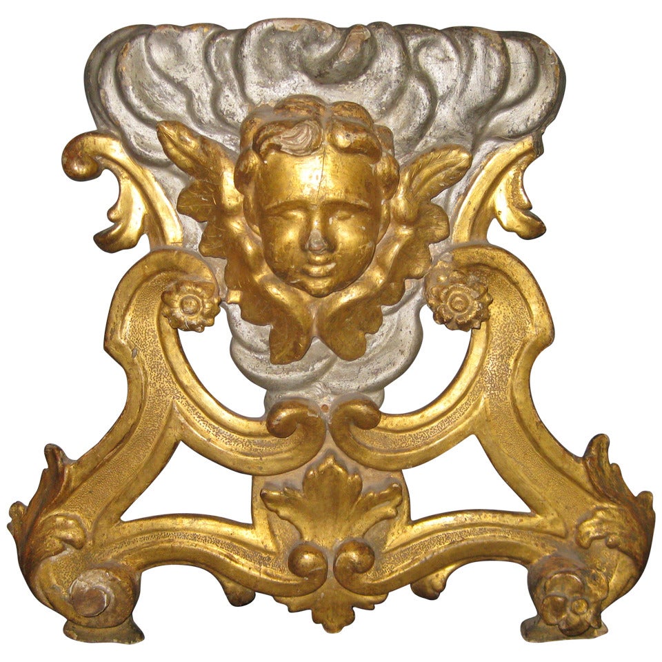 Cherub Fragment Wall Decoration For Sale