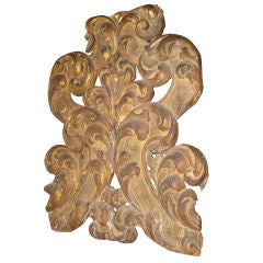 Crusty Giltwood Baroque Fragment