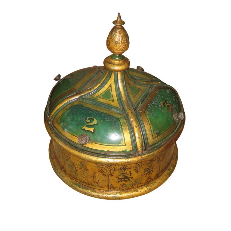 Chinoiserie Decorated Tea Bin