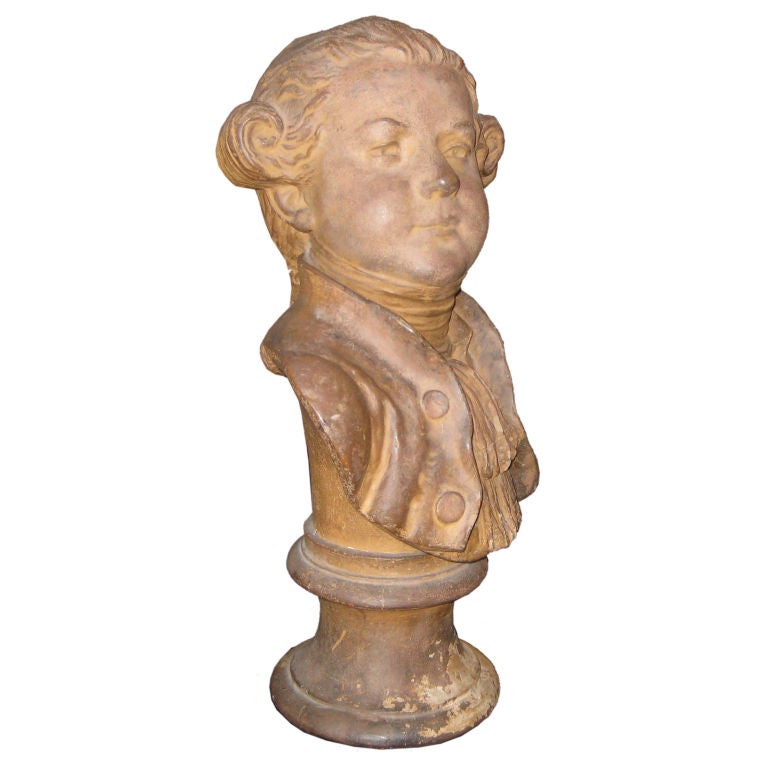 Late 18th Century  Terracotta  Bust For Sale