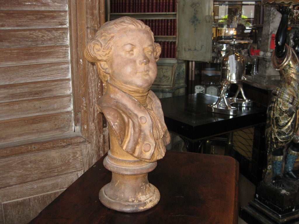 18th Century and Earlier Late 18th Century  Terracotta  Bust For Sale