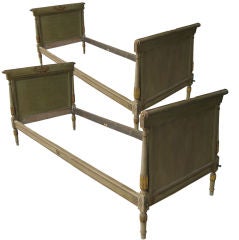 Antique Pair of Painted Day Beds