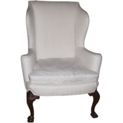 Antique Mahogany Wing Chair